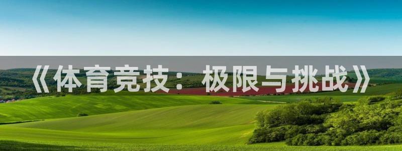 注册J9官方正版app：《体育竞技：极限与挑战》