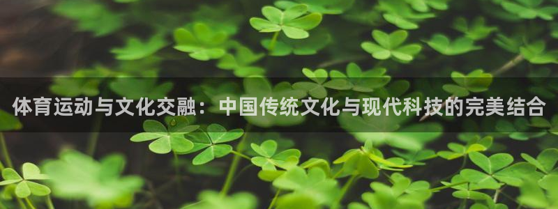 J9官网下载平台注册要钱吗：体育运动与文化交融：中国传统文化